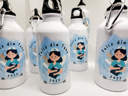 50 Botellas Aluminio 400ml Personalizadas