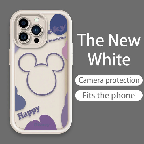 Funda Disney De Minnie Mickey Mouse Para iPhone 15, 14, 13,