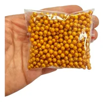 Comprar Sprinkles Perlas Medianas Comestibles Dorado Reposteria 