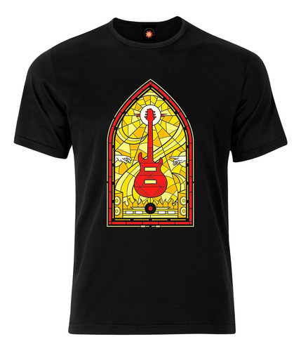 Remera Estampada Varios Diseños Guitarra Instrumento De Dios