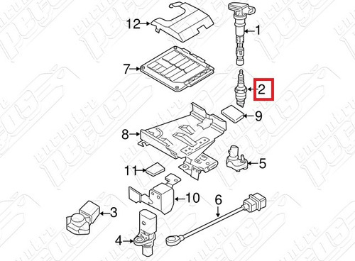 Vela Ignição Passat Variant 2.0 Fsi 2008 Original