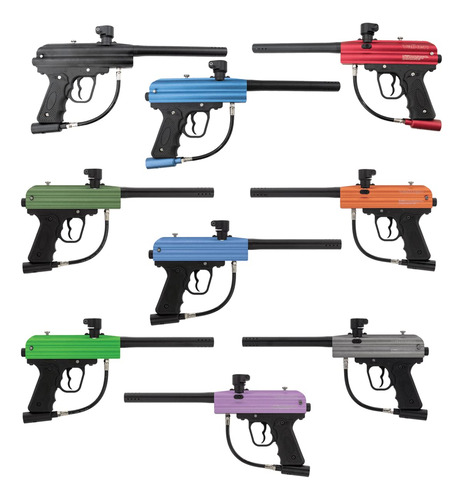 Pistola De Paintball Valken Razorback - Calibre 68 (verde)