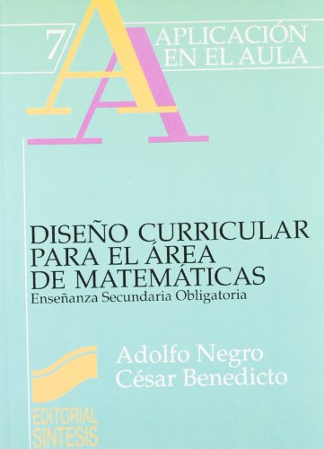 Libro Diseño Curricular Para El Area De Matematicas : Eso De