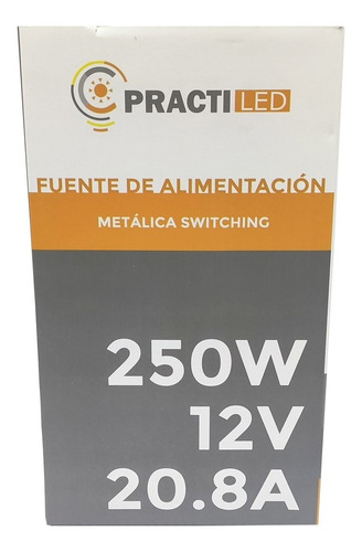 Imagen 2 de 10 de Fuente Switching 12v 20.8 Amp 120w Metálica Tiras De Leds