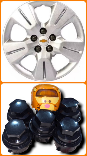 Kit 5 Capuchones Tuercas Para Tapón Original Chevrolet Trax (Usado)