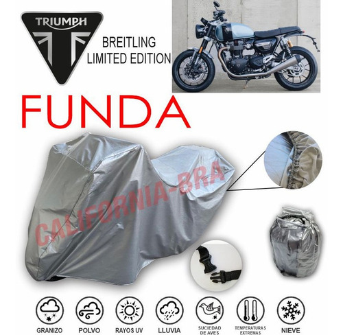 Funda Cubierta Lona Moto Cubre Triumph Breitling Limited