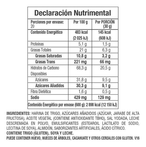 Galletas Gamesa Flor De Naranjo 600g