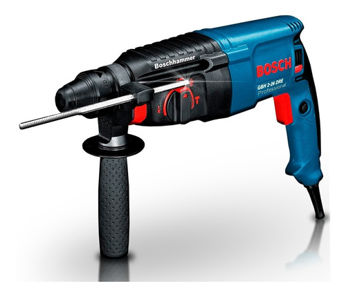 Imagen 2 de 8 de Rotomartillo Bosch Cincelador 26mm Hormigon 3 J + Kit Mechas