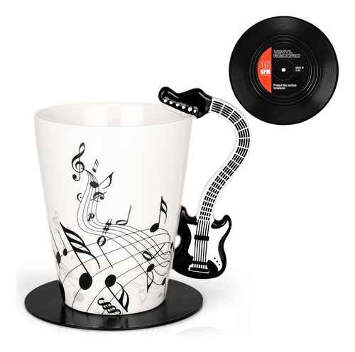 Maustic Taza De Guitarra, Regalos De Musica Para Hombres Y M