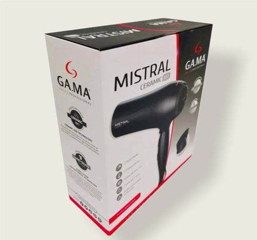 Imagen 3 de 10 de Secador Pelo Gama Eleganza Ion Bloom Color Difusor Cabello - Garantia Oficial - Potente