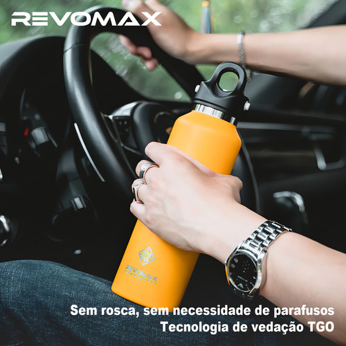La botella termo Revomax con aislamiento al vacĂo de 950 ml tiene capacidad para 36