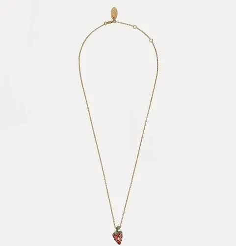Collar Fresa Rosa Vivienne Westwood Colgante Cadena