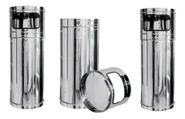 Comprar Kit 3 Botes Para Basura En Acero Inoxidable 25x75 Cm Color Plateado