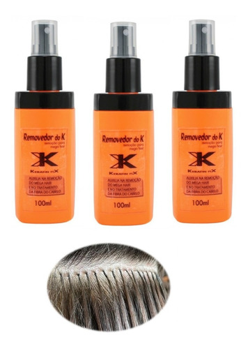 Combo 3 Removedor De Queratina Do K-  Keratin Fix 100ml