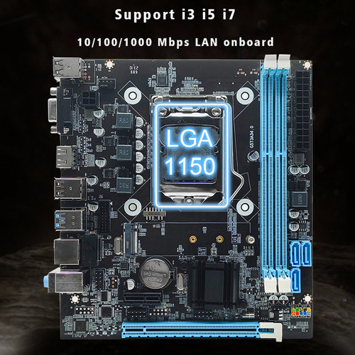Placa Base H81 Micro-atx Lga1150 2 Ddr3 De 16 Gb For Scrit