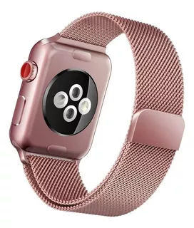 Correa Acero X-doria Para Apple Watch 4 5 6 Se 1/2 40mm Rosa