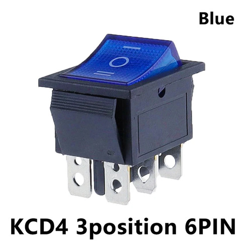 Czke 2pcs Kcd4 Rocker Switch On-off 2 Position 4 Pins / 6