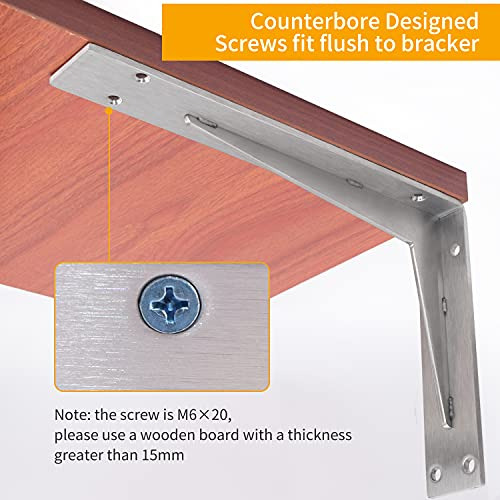 Soporte De Estante Yumore Resistente De 14x8x2 Pulgadas, 1/5