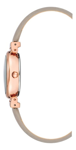 Reloj Mujer Anne Klein Correa De Piel 28 Mm Ak/2246rgtp Color de la correa Gris Color del bisel Rosa dorado Color del fondo Gris