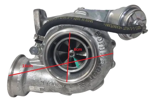 Turbina K16 Rotor Titânio Borgwarner 53169887183 Of1218 1317 Turbina K16 Rotor Titânio Borgwarner 53169887183 Of1218 1317