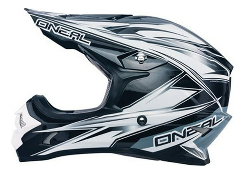 Casco O'neal 3 Series Hurricane (negro/blanco, X-small)