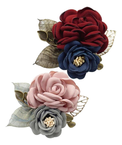 A 2x Trajes De Estilo Coreano Broche Pin Ramillete Vestido