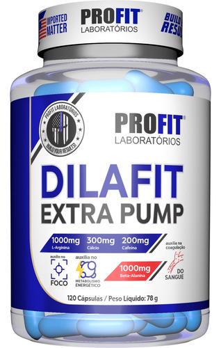 Vasodilatador Dilafit Extra Pump 120 Capsulas - Profit Labs