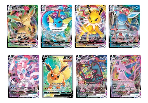 Kit 100 Cartas Pokemon Aliados Gx Vmax V Shiny