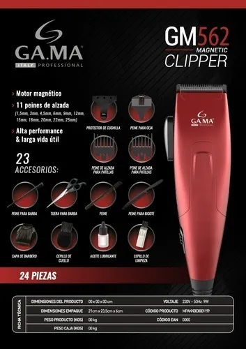 Cortadora de cabello gama gm 562 hot sale