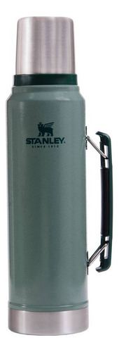 Garrafa térmica Stanley Classic 950 ml de aço inoxidável hammertone green