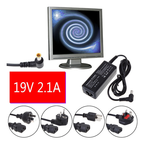LG Lcd Monitor 19v 2.1a 40w Adaptador De Corriente Con Cable