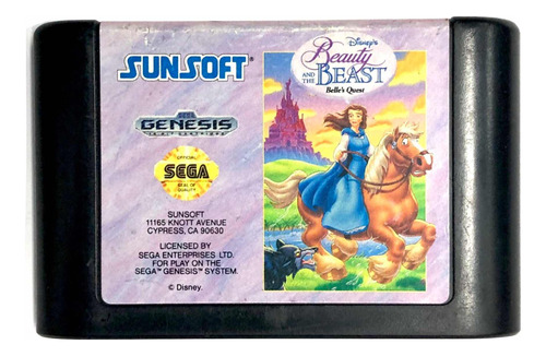 Beauty And The Beast Belles Quest - Original Sega Genesis