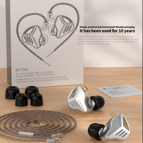 Keephifi Kz Zvx - Auriculares Intrauditivos Con Monitor De O