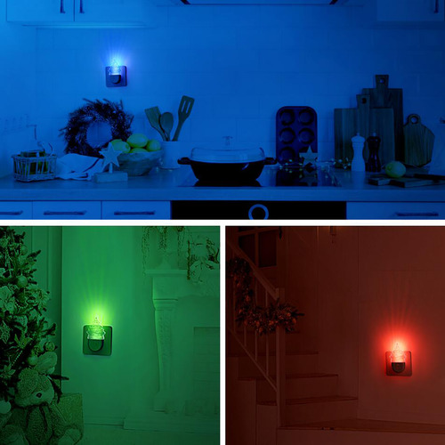 Luz Nocturna De Color Regulable Con Sensor De Luz