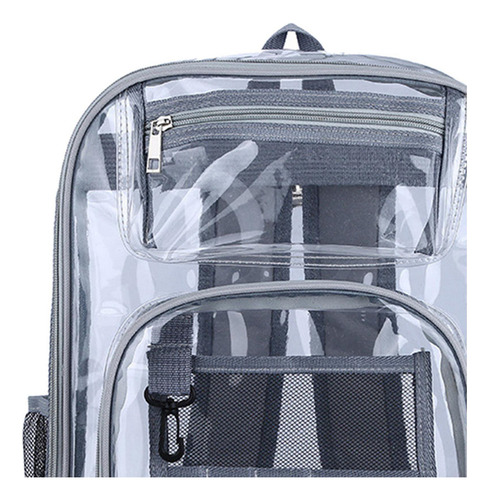 L Mochila Transparente Correa Reforzada De Pvc Resistente Al