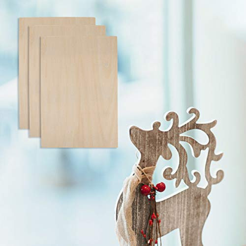 6 Piezas De Láminas De Madera Contrachapada Natural Si...
