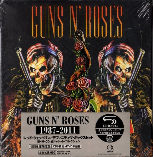 Guns N Roses 1987 - 2011 Box Set 9 Cds + 2 Dvds Importado