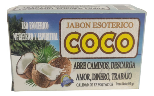 Jabón Coco Hipoalergénico 90 Gr