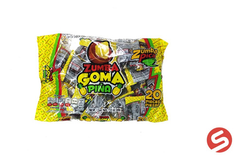 Zumba Goma Piña 20pzs