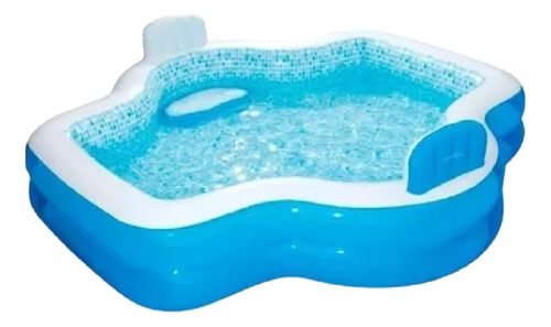 Elegante Piscina Familiar Inflable Con Mosaico 