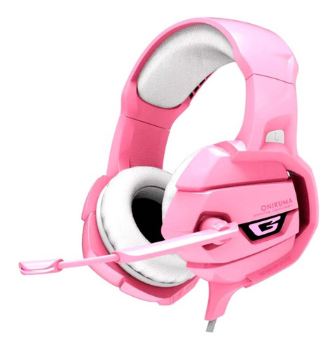 Imagen 3 de 10 de Audífonos Gamer Onikuma K5 Pink Compatibles Pc Ps4