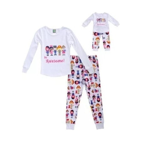 Pijama Para Niña Y Para La Muñeca American Girl Talla 6x