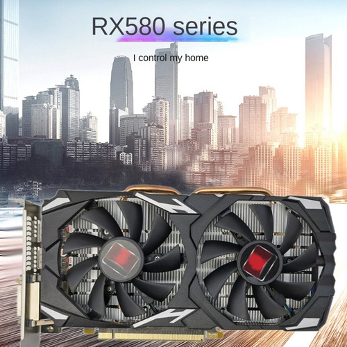 Tarjeta Gráfica Para Juegos Rx580 8g 2048sp, 8 Gb, Ddr5, 256