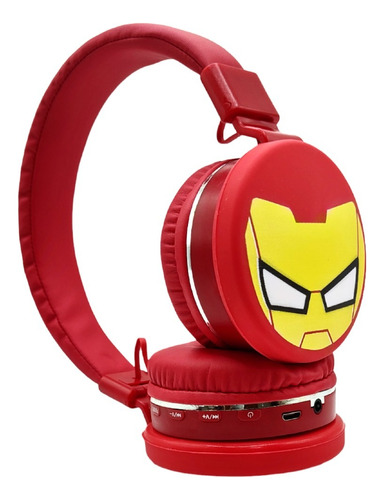 C Audífonos Diadema Bluetooth Iron Man Superhéroe Vengadores