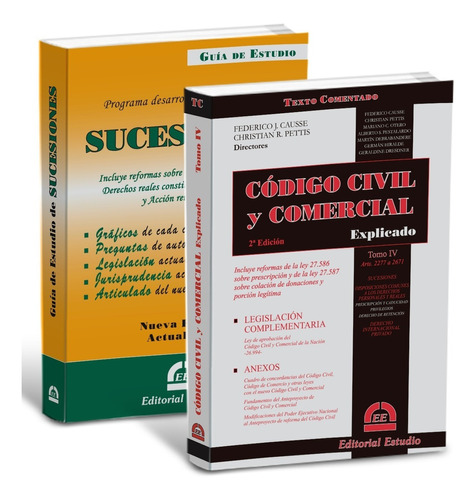 Promo 10: Guía Sucesiones + Código Civil Y Com. Expli Tomo 4