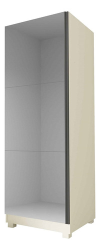 Sapateira Com Espelho 1 Porta Gold Off White - Gelius