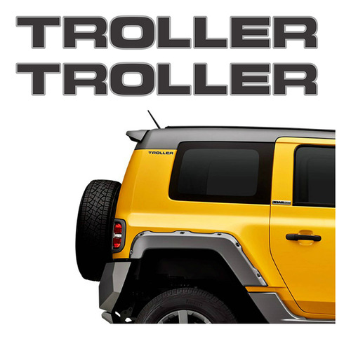 Adesivos Troller T4 2015/2020 Emblema Lateral Mod. Original