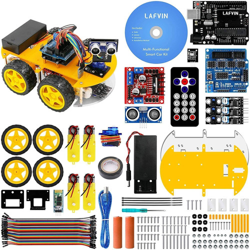 Lafvin Smart Robot Kit De Coche Incluye Uno R3, Sensor Ultra