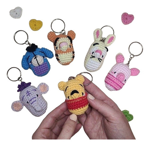 Oferta- Llavero Winnie Pooh- Muñeco Tejido - Amigurumi