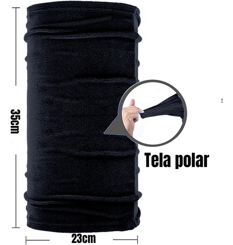 Pack 2 Bandanas Cuello Invierno Polainas Tubular Polar Frio